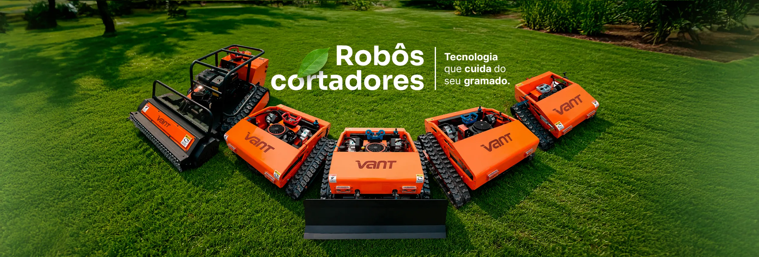 Foto dos Robos Cortadores de Grama Vant